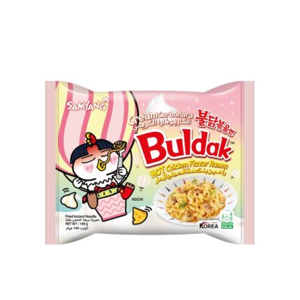 Buldak Hot Chicken & Cream Carbonara Flavor Ramen (140g)
