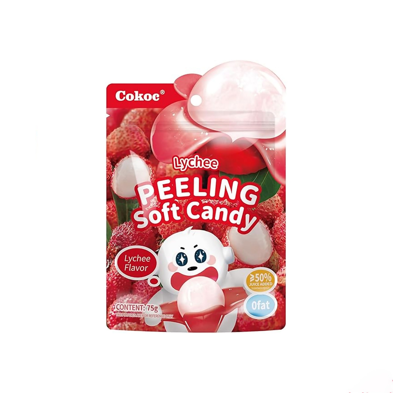 Peeling Soft Candy -Lychee- (75g) Peeling Soft Candy -Lychee- (75g) – Image 1