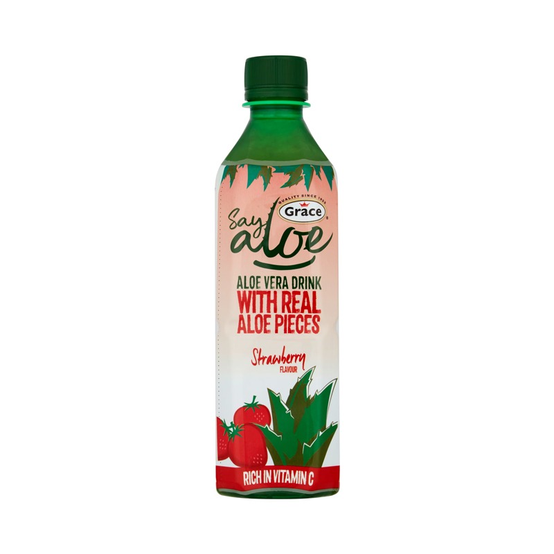 Aloe Vera -Strawberry- (500ml) Aloe Vera -Strawberry- (500ml) – Image 1