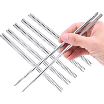 Set de baguettes japonaises -Inox- (5 paires)