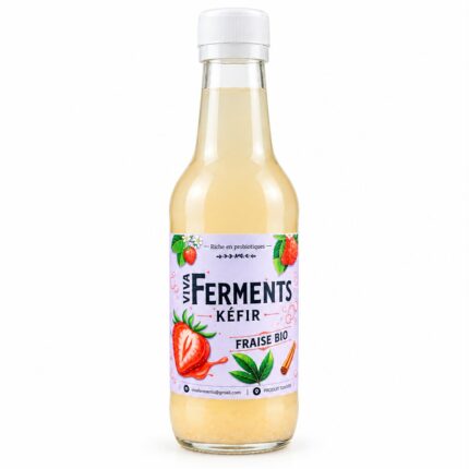 Kéfir Fraise Bio (250ml)