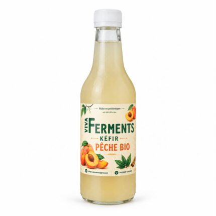 Kéfir Pêche Bio (250ml)
